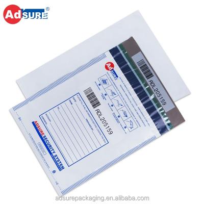 China Bank Adsure Standard Tamper Evident Security Bags For Bank Deposit / Evidence Collection / Confidential Document for sale