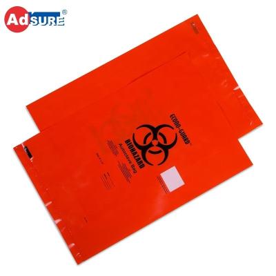 China Medication / Lab Autoclave Bags For Biohazard Waste With Temperature Gauge Patch for sale