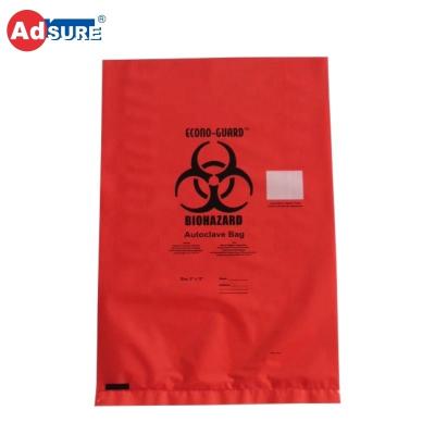 China Factory Wholesale Disposable Plastic PP Biohazard Polypropylene Autoclave Bags With Temperature Gauge for sale