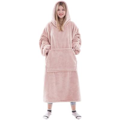 China Warm Pink Hooded Stylish Design Large Size Sweatshirt Hooded Winter Pocket Anti-wrinkle Comfortable Hood TV for sale