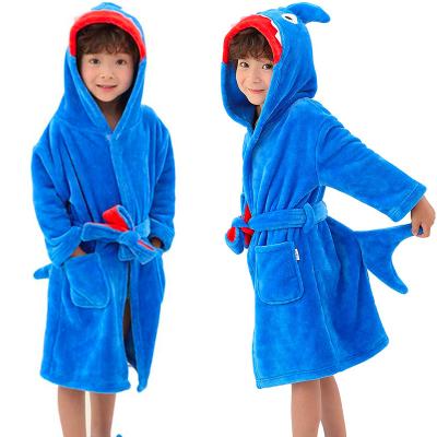 China Customized Unicorn Robe Kids Robes Pajamas Sleepwear Bathrobe Fleece QUICK DRY Soft Hooded Robe for sale