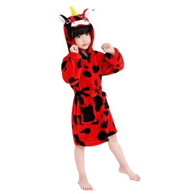 China Personalized Unicorn Thermal Hooded Bathrobe Sleepwear Unicorn Gifts For Girls for sale