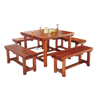 China Living High Quality Modern Outdoor Teak Patio Wood Park Bench for sale