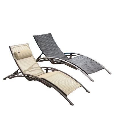 China Weather Resistant Cheap Adjustable Steel Sofa Chair Relaxing Sun Bed For Pool/Beach/Hotel for sale