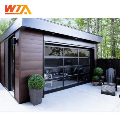 China Good Back Waterproof Customized Size And Colors Hot Sale Glass Sectional Garage Door for sale