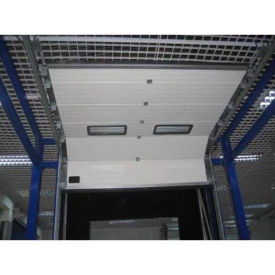 China PU Foam Insulated Double Windproof Panel Manufacturer China Sectional Sliding Industrial Overhead Door for sale