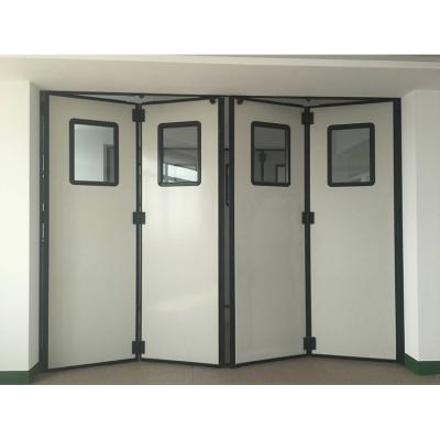 China OEM Manufacturer Good Quality Waterproof PU Foam Automatic Steel Folding Door for sale