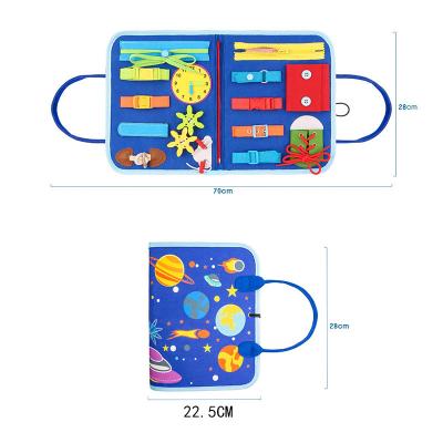 China Preschool Eductional Toys Skills Activity Customizable Basic Board Montessori Educational Toys Early Felt Learners Busy Board Kids Board for sale