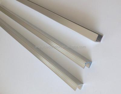 China Decorations U Shape Aluminum Extrusion Profile With Polished Silver Finish For Tile Decoration for sale