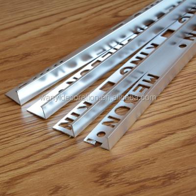 China Metal Edge Protector Trim Tile Edging Profiles Aluminum Straight Edge Trim for sale