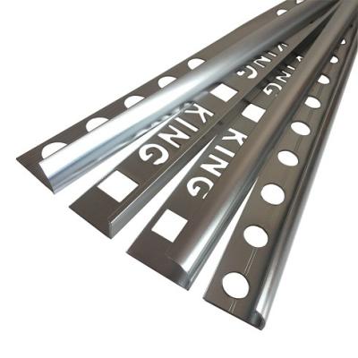 China Factory direct sale metal polished shiny aluminum surper tile trim profile of 10mm size for sale