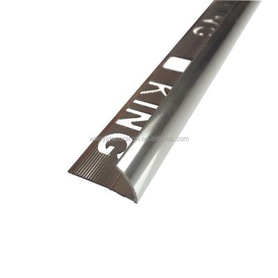 China Shiny Silver Aluminum Metal Cheap Price Round Edge Tile Trim for sale