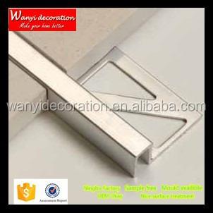 China Ningbo Metal Factory Makes Aluminum Tile Trim Profile For Ceramic Tiles for sale