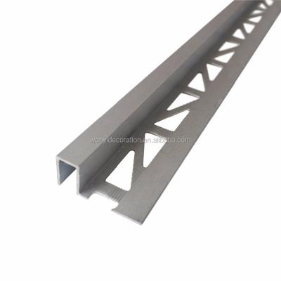 China Aluminum Metal Matt Silver Square Box Edge Tile Edge Trim for sale