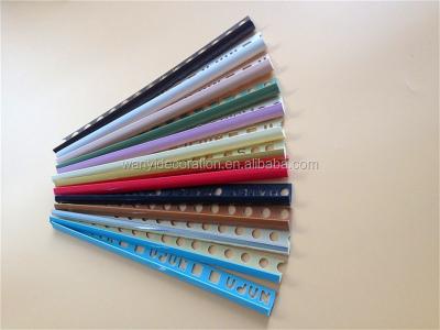 China PVC Plastic Tile Corner Trim With Many Colors Sellection for sale