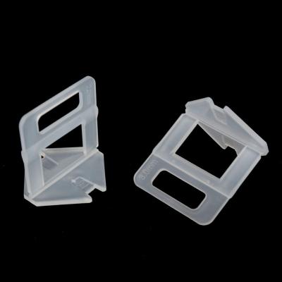 China 100pcs Modern Clear 1mm - 3mm Flat Tile System Wall Floor Leveling Spacers Fasten Fixture Tools Cut for sale