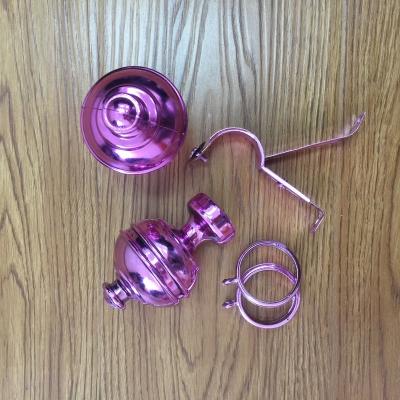 China Hot Sale Factory Direct Matching Light Purple Plastic 26mm And 35mm Curtain Rod Accessories for sale