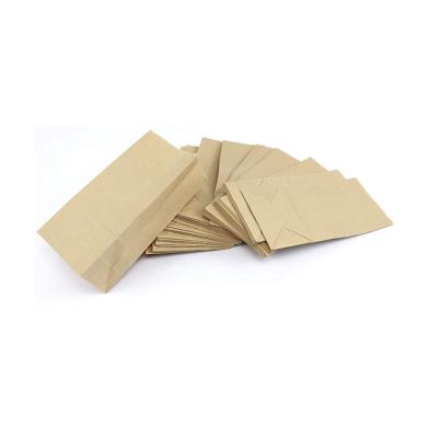 China New Type Convenient Vend Well Brown Kraft Snack Food Paper Custom Edible Bags for sale