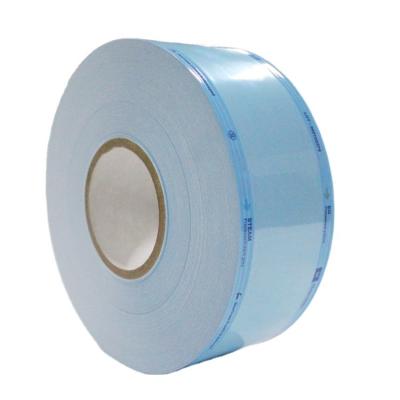 China Fomed EO disposable medical autoclave sterile gusseted flat wrap/steam heat sealing disposable sterilization roll pouch for sale