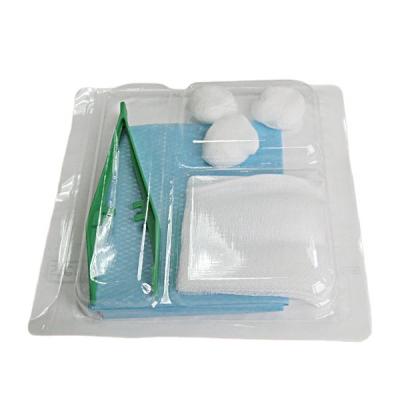 China Non-woven fabric Disposable surgical dressing set sterile medical consumables sterile dressing kits for sale