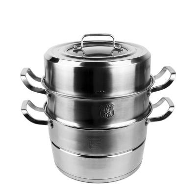 China Sustainable Large Capacity Kitchen Food Steamer Pot For Gas Stove for sale