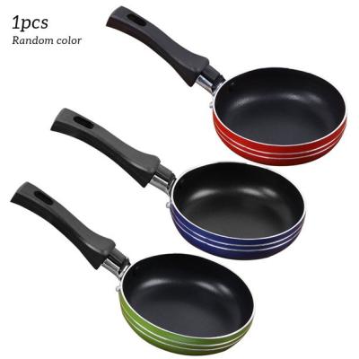 China Viable 12cm Mini Thick Nonstick Flat Pan Kitchen Cookware Pancake Pan for sale