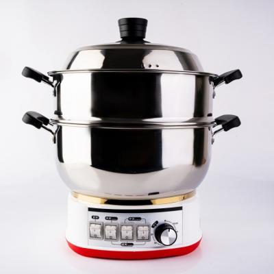 China Stainless Steel 304 High Power Commercial Electric Steamer With 2 Layers for sale