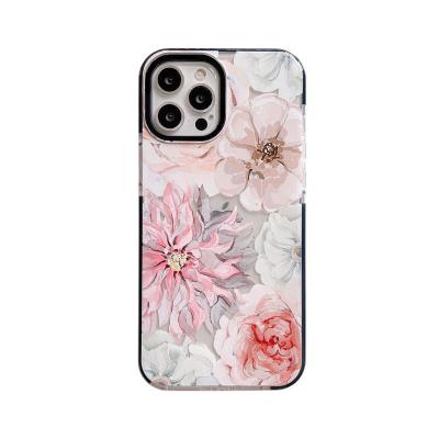 China Women Pretty Flowers Anti-Slip Phone Case For iphone 13 pro apple 12 mini 11 x xr 8 max plus 7 for sale