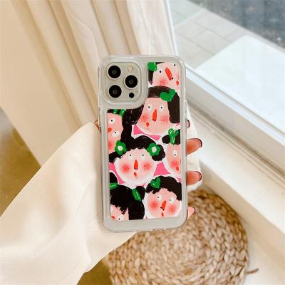 China Soft Funny Freckles Avatar Case For iphone 13 12 11 pro Max XR X XS 7 8 Plus Cute Cover Device for sale