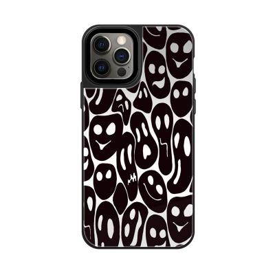 China Soft Phone Case For iPhone Abstract Sketch Avatar Ghost Mirror 13 Max Apple 12 11 X Pro XR 7 8plus for sale