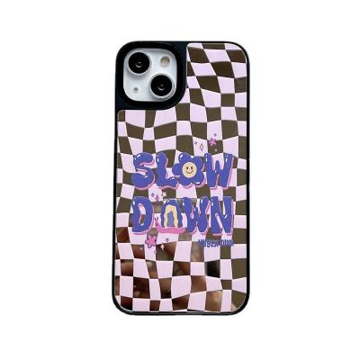 China Soft Phone Case For iphone 11 X pro xr 8 max shell 13 iphone apple 12 plus graffiti plaid flowers for sale