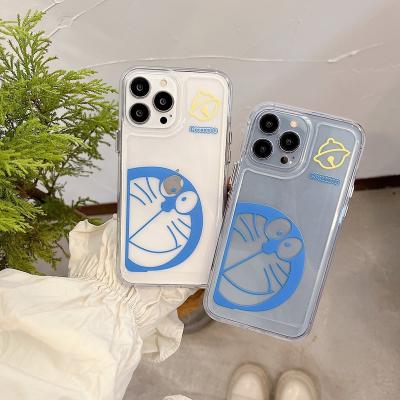 China Fat Soft Cartoon Blue Man Case For iphone 13 12 11 pro Max XR X XS 7 8 Plus Cute Cover Device for sale