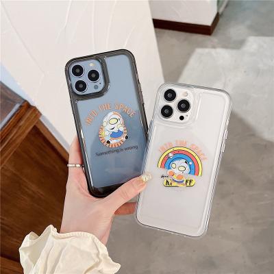 China Soft cartoon space shell case for iphone 13 12 11 Pro Max XR X XS 7 8 Plus cute protective cover for sale