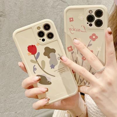 China Flower Photo Soft Case For iphone 13 12 11 Pro Max XR X XS 7 8 Plus Cute Cheap Cover for sale