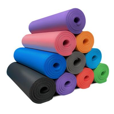 China NBR Yoga Mat Widened and Thickened Non-slip Dance Fitness Mat Customized Printing for sale