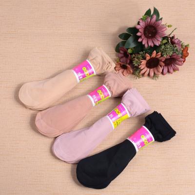 China QUICK DRY short black short ankle socks women's ultra-thin spring flesh color silk stockings summer women's silk stockings silver for sale