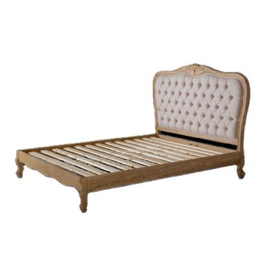 China High Quality Manufacturers Solid Wood Frame Large Modern Canvas Single Bed for sale