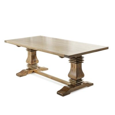 China Hampton Vintage French Furniture Restaurant Solid Oak Rectangular Wooden Wedding Dinner Banquet Dining Table from EUROPEAN for sale