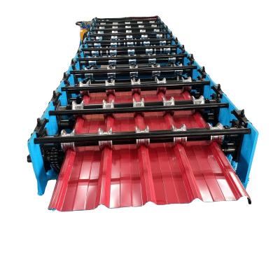 China Building Material Shops Corrugated Roof Making Machine Corrugated Sheet Roll Forming Machine for sale