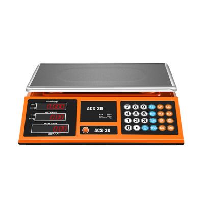 China Price Calculating Counting Scale High Accuracy Price Calculating Electronic Balance Digital Weighing Scale For Supermarket Weighing for sale