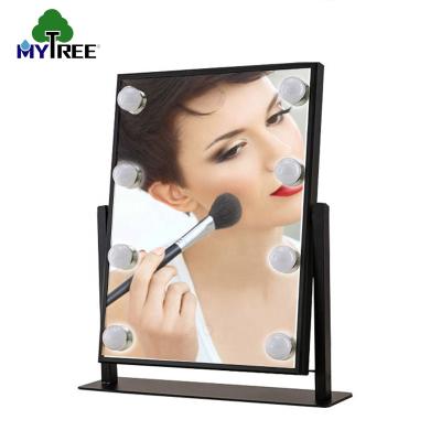 China Large HD Hollywood Home Wedding Vanity Mirror Desk Light Vanity Mirror Desk Light Hollywood Wedding Led Makeup Mirror With Led Bulb Night Light for sale