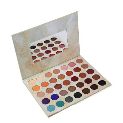 China Nude Marble Paleta Makeup Matte Glitter Powder Waterproof Eyeshadow Shimmer Eyeshadow Palette Waterproof 35 Color Eyeshadow Palette for sale