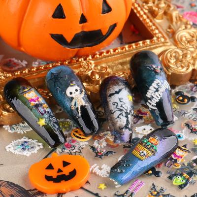 China Aufkleber Temporary Waterproof Horror Tattoo Sticker Nail Witch Decorations Halloween Event Party Supplies Stickers Props PVC Stickers for sale