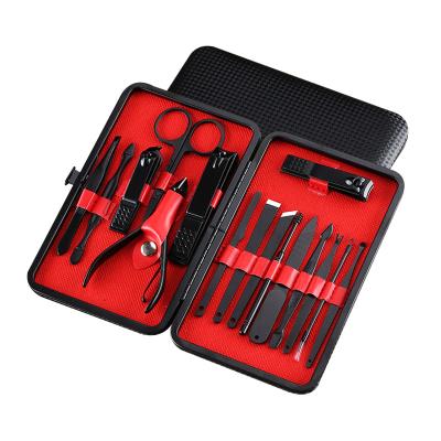 China Professional Nail Clippers Pedicure Set 18 Pieces Premium Stainless Steel Manicure Kit Christmas Gifts For Women And Men Xhd0018 Xhd0018 for sale