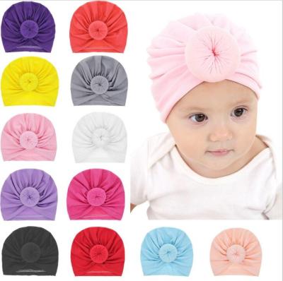 China New Design Baby Dobby Hat Wholesale Hooded Brimless Hat Cotton Infant Hats for sale