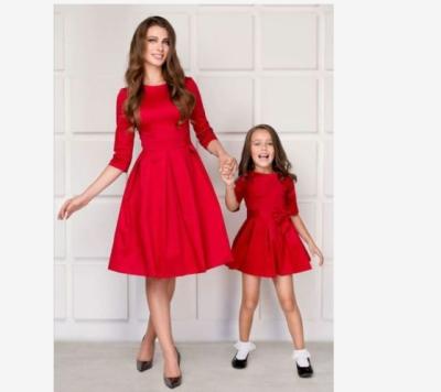 China 2019 Viable New Family Mom and Me Matching Dresses Mommy and Me Daughter Clothing (1-8years) for sale