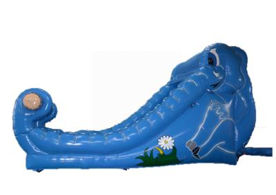 China Blue Safety Big Outdoor Commercial Inflatable Water Slides For Adults for sale