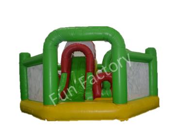 China Colorful Blue Child Inflatable Combo Game Make By 0.55mm Tarpaulin PVC for sale