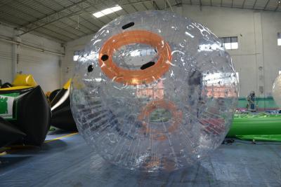 China Giant Glass Ball Inflatable Zorb Ball Flame Retardant Transparent for sale