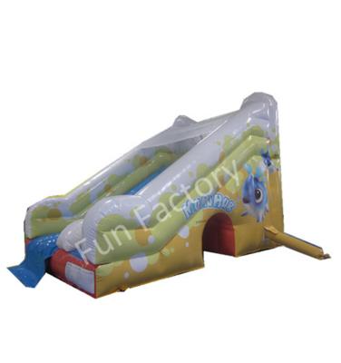 China Lovely Cartoon Inflatable Dry Slides Playland Small Inflatable Slip And Slide for sale